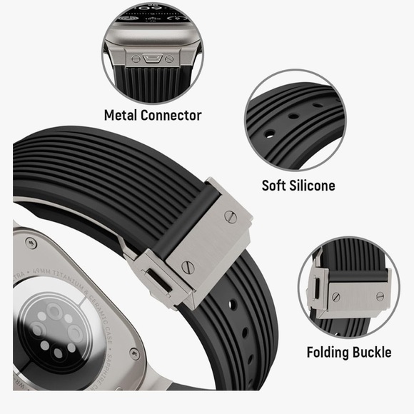 Watch Band for Apple Watch Ultra 2 Band 49mm 45mm 44mm 42mm, - Picture 3 of 6